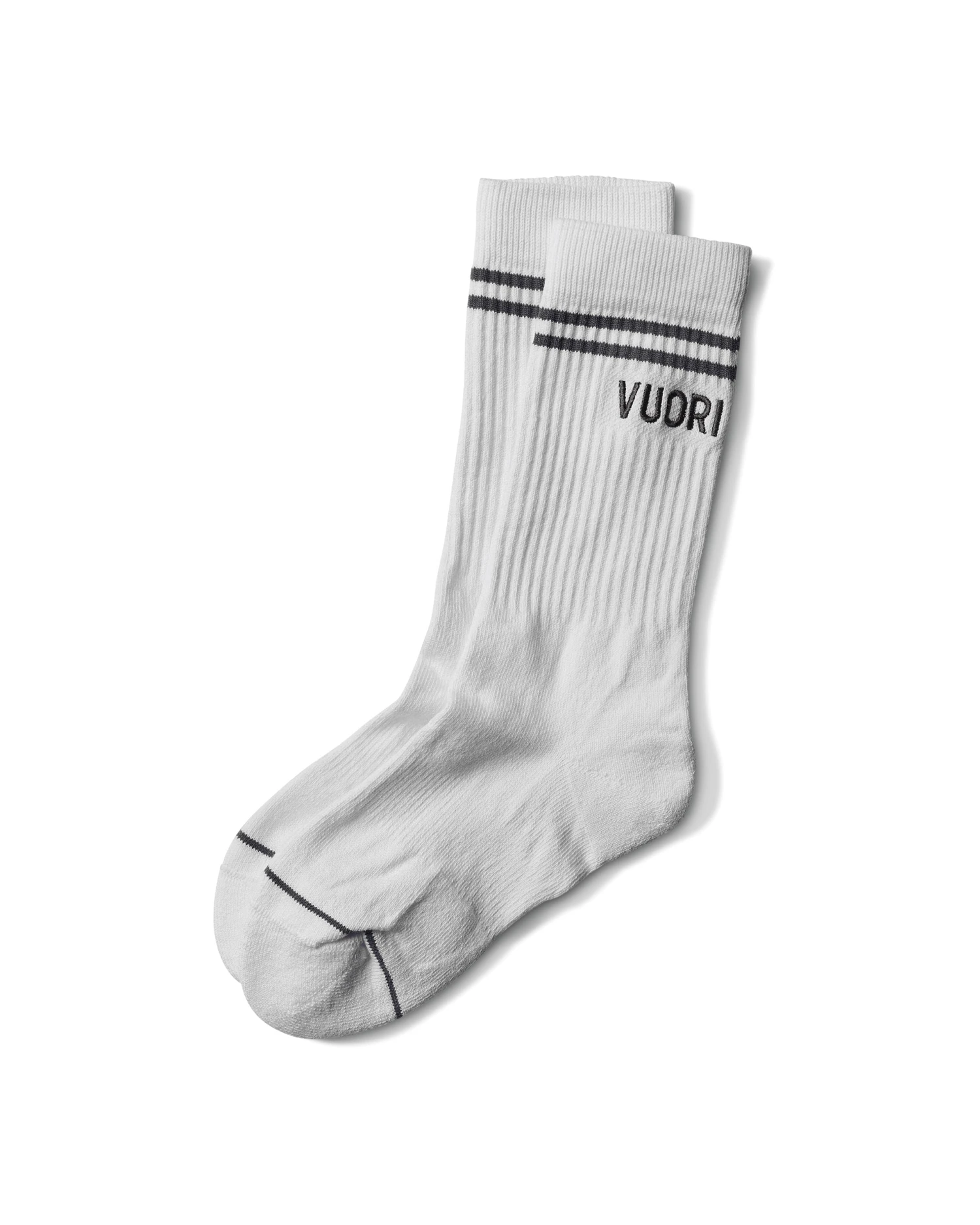 Vuori Crew Sock | White 1 Vuori Crew Sock | White