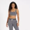Lux Rib Daily Bra | Heather Grey