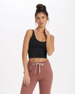 Halo Performance Crop | Black -Vuori Sales Store VW1005BLK 1