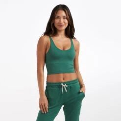 Halo Performance Crop | Cactus Heather
