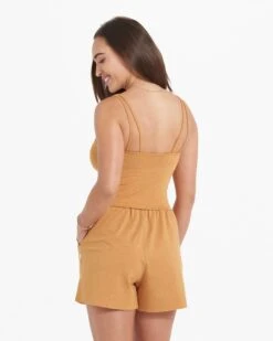 Halo Performance Crop | Flax Heather -Vuori Sales Store VW1005HFL 2079