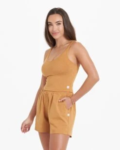 Halo Performance Crop | Flax Heather -Vuori Sales Store VW1005HFL 2146