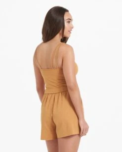 Halo Performance Crop | Flax Heather -Vuori Sales Store VW1005HFL 2154