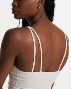 Halo Performance Crop | Salt Heather -Vuori Sales Store VW1005HST FA23 M ECOMM TOPS DETAIL 1