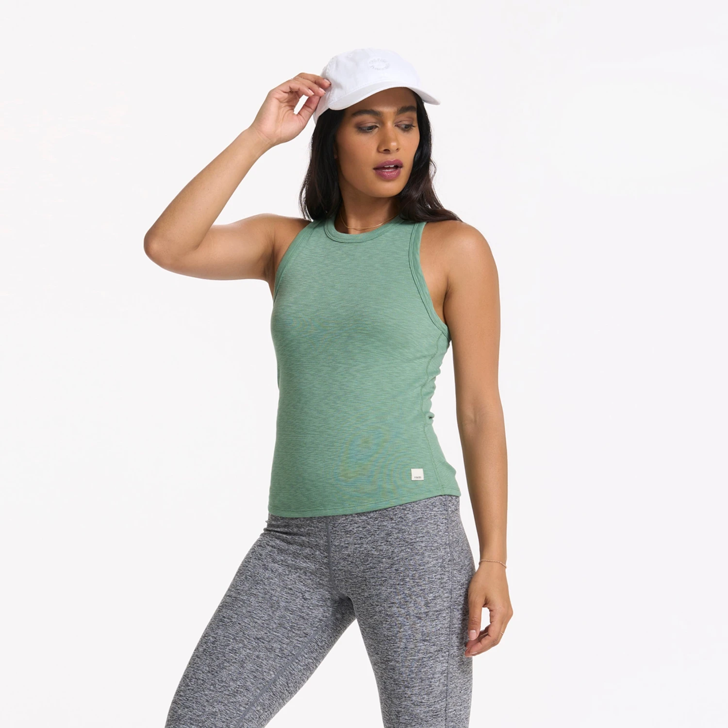 Sunrise High Neck Tank | Celadon 2 Sunrise High Neck Tank | Celadon - Image 2