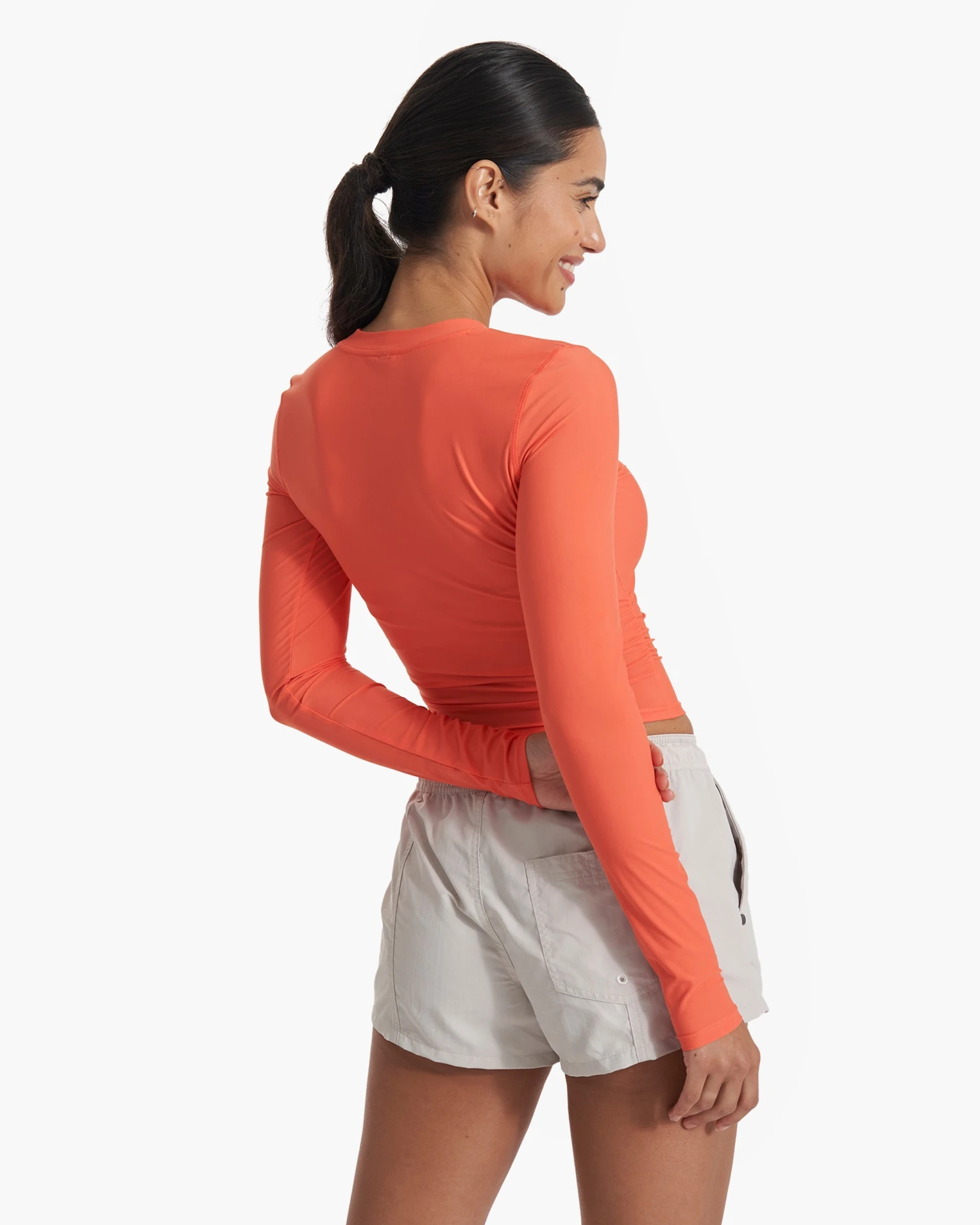 Long Sleeve Dune Crew | Light Papaya 3 Long Sleeve Dune Crew | Light Papaya - Image 3