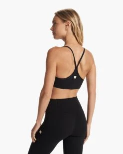 Vuori AllTheFeels™ Bra | Black -Vuori Sales Store VW1099BLK FA23 W ECOMM sportsbras BACK TOPS 7