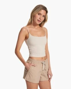 Lux Cami | Suede Heather -Vuori Sales Store VW1111HUE FA23 W ECOMM TOPS FULL ALT 6