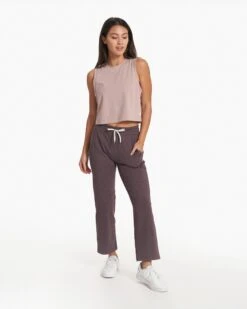 Feather Crop Tank | Umber -Vuori Sales Store VW1119UMB SP23 W ECOMM TOPS FULL 1797 1x1 7e14cd05 8feb 4a3b b4b2 137c3e8684dc