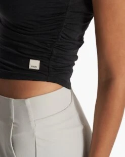 Westerlies Mock Tank | Black -Vuori Sales Store VW1146BLK FA23 M ECOMM TOPS DETAIL 2