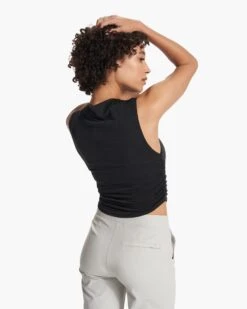 Westerlies Mock Tank | Black -Vuori Sales Store VW1146BLK FA23 W ECOMM TOPS BACK TOPS 6