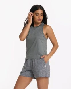 Energy Top | Dark Dusty Pine Heather -Vuori Sales Store VW123DDP 3392