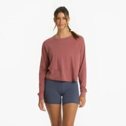 Long-Sleeve Coast Tee | Rosewood -Vuori Sales Store VW170RSD 2224