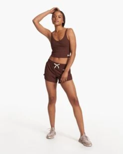 Rib Crop Tank | Mulberry -Vuori Sales Store VW189MLB FA23 W ECOMM TOPS FULL ALT 6