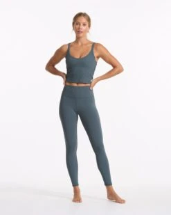 Rib Crop Tank | Stone -Vuori Sales Store VW189STN SP23 W ECOMM TOPS FULL 02012 1x1 e6b0a42b 61b0 414d 96f5 50f12c3860a8