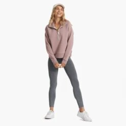 Restore Half Zip | Umber -Vuori Sales Store VW233UMB FA22 W ECOMM FULL 0459