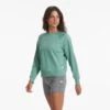 Long-Sleeve Halo Crew | Celadon Heather