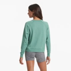 Long-Sleeve Halo Crew | Celadon Heather -Vuori Sales Store VW241HCN 01045