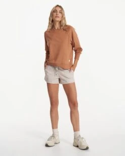 Long Sleeve Halo Crew | Palo Santo Heather -Vuori Sales Store VW241HPS SP22 W ECOMM FLEECE FULL 2103 4x5 38295405 692d 4a0b 9ac7 711a7223c5e2