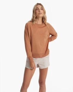 Long Sleeve Halo Crew | Palo Santo Heather