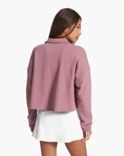 Sedona Polo | Orchid -Vuori Sales Store VW290OCD FA23 W ECOMM fleece BACK TOPS 9