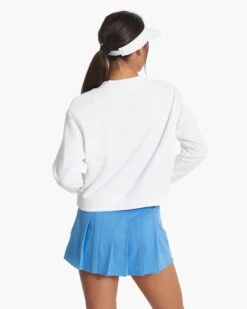 Sedona V Neck | White -Vuori Sales Store VW292WHT SP23 W ECOMM FLEECE TOP 3990 1x1 a6783106 2512 4522 a263 8b1f64fbbdfa