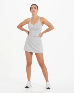 Halo Performance Skirt | Pale Grey Heather -Vuori Sales Store VW3006PHG 9490