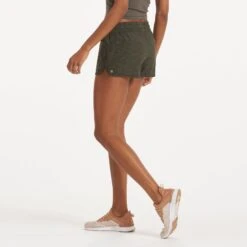 Clementine Short | Oregano Slub -Vuori Sales Store VW304OSL 2301