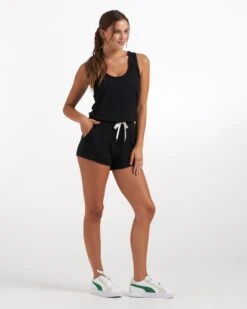 Torrey Romper | Black -Vuori Sales Store VW382BLK 4128