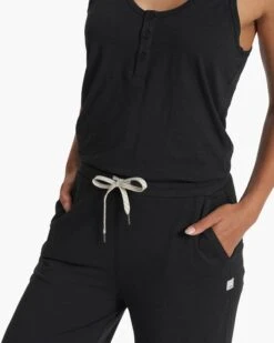 Falls Jumpsuit | Black Heather 10 Falls Jumpsuit | Black Heather -Vuori Sales Store VW4004HBK SP23 W ECOMM PANTS 2392 DETAIL 1x1 99baf149 756c 499d bc6a 1c774d3f4401