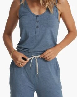 Falls Jumpsuit | Light Azure Heather 9 Falls Jumpsuit | Light Azure Heather -Vuori Sales Store VW4004HLZ SP23 W ECOMM PANTS 0350 1x1 b921551f 73c3 45fd 8b16 8e9ba4251480