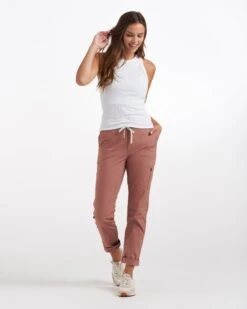 Womens Ripstop Pant - Long | Light Terracotta -Vuori Sales Store VW401 LLTT 1345