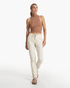 Womens Ripstop Pant-Long | Natural -Vuori Sales Store VW401 LNAT SP23 W ECOMM PANTS 3441 FULL 1x1 a1e72a03 a22f 4c9a ad0d 150161b37b44