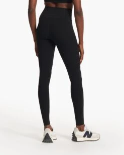 Vuori AllTheFeels™ Legging - Long | Black -Vuori Sales Store VW4018 LBLK FA23 W ECOMM PANTS BACK BOTTOMS 6