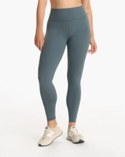 Vuori AllTheFeels™ Legging - Long | Lake -Vuori Sales Store VW4018 LLAK SP24 W ECOMM PANTS FRONT BOTTOMS 1