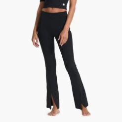 Lux Rib Split Bootcut | Black 10 Lux Rib Split Bootcut | Black -Vuori Sales Store VW4042BLK SP23 W ECOMM BOTTOM 6941 1x1 577d5dcb 768e 435d bfcc bf34976ff7be