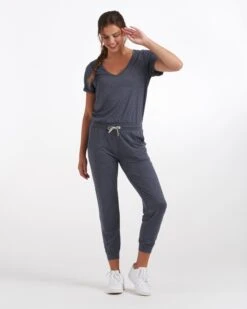 All Day Jumpsuit | Azure Heather -Vuori Sales Store VW424HAZ 1939