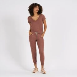 All Day Jumpsuit | Terracotta Heather -Vuori Sales Store VW424HTE 2