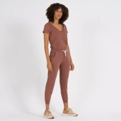 All Day Jumpsuit | Terracotta Heather -Vuori Sales Store VW424HTE 3