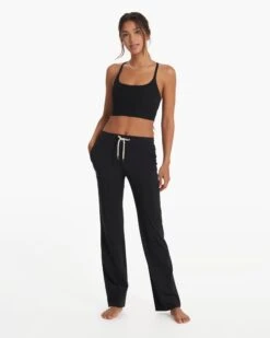 Halo Wide Leg Flare Pant | Black -Vuori Sales Store VW425BLK SP21 W ECOMM FULL 3423
