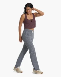 Halo Wide Leg Flare Pant | Heather Grey -Vuori Sales Store VW425HTG 0582