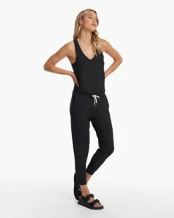 Lux Jumpsuit | Black -Vuori Sales Store VW426BLK SP22 W ECOMM PANTS 0826 FULL