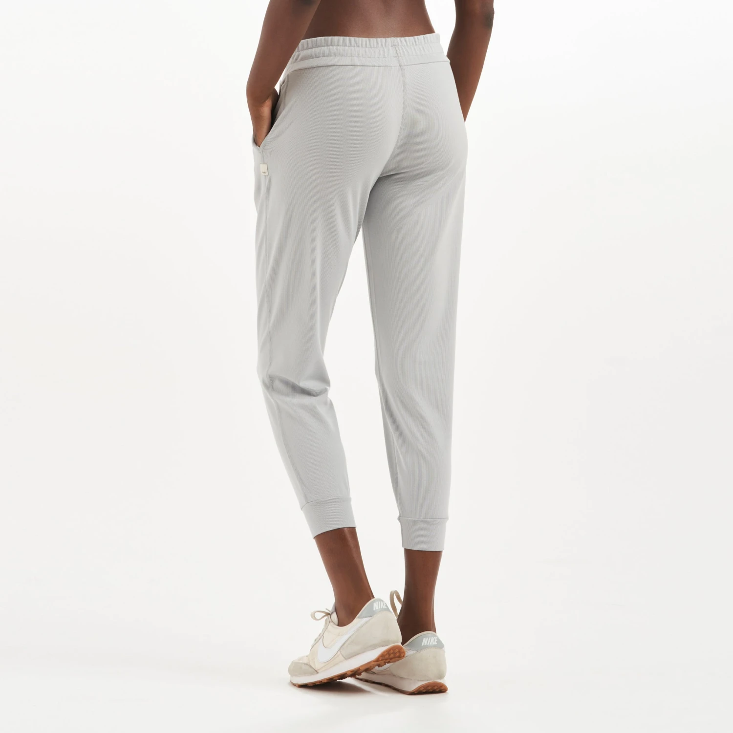 Lux Rib Performance Jogger | Pale Grey Heather 4 Lux Rib Performance Jogger | Pale Grey Heather - Image 4