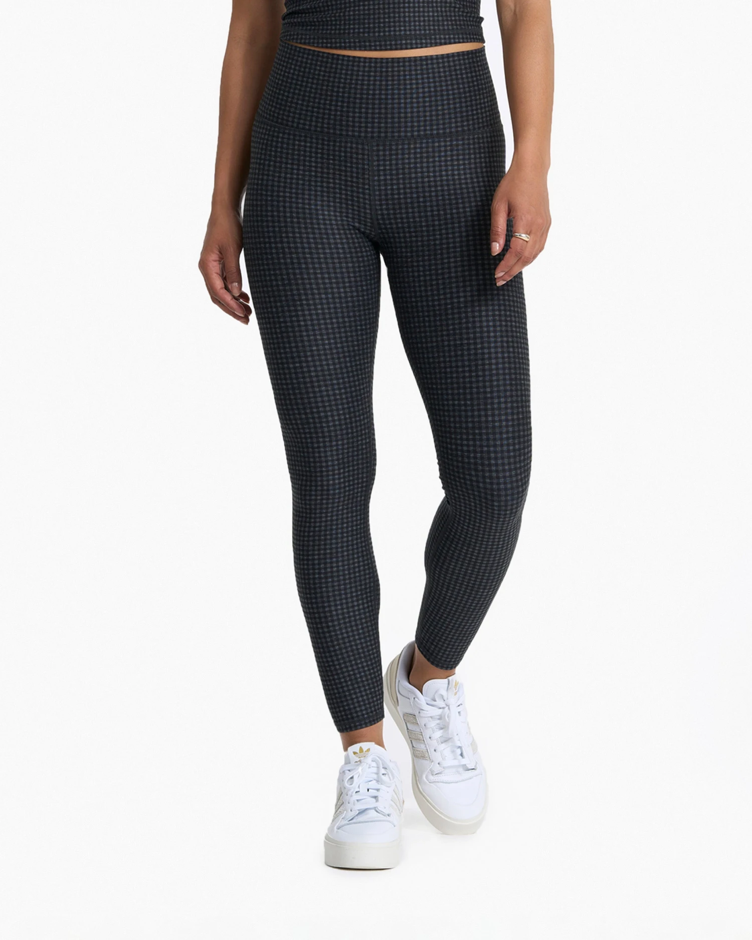 Clean Elevation Legging | Charcoal Heather Gingham 1 Clean Elevation Legging | Charcoal Heather Gingham