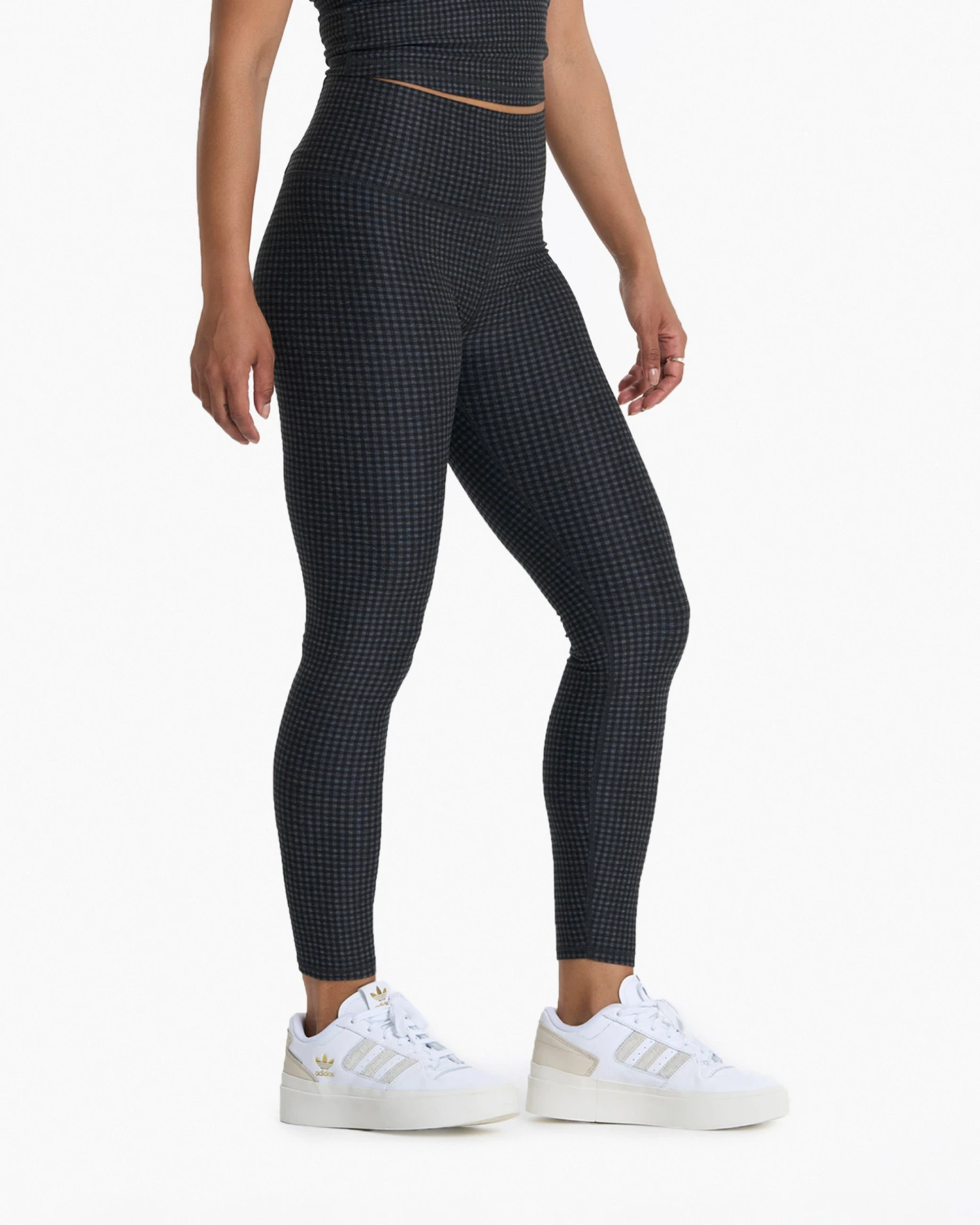 Clean Elevation Legging | Charcoal Heather Gingham 2 Clean Elevation Legging | Charcoal Heather Gingham - Image 2