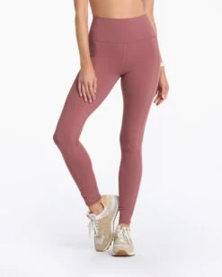 Studio Pocket Legging-Long | Rosewood