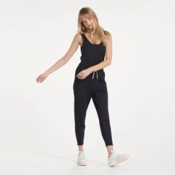 Lux At Ease Jumpsuit | Black -Vuori Sales Store VW458BLK 1704