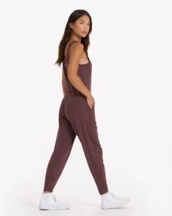 Lux At Ease Jumpsuit | Chestnut Heather -Vuori Sales Store VW458HCH 02693 1