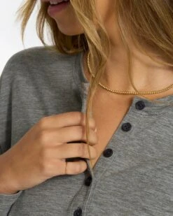 Lux Henley Jumpsuit | Heather Grey -Vuori Sales Store VW478HTG 0171