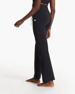 Daily Wideleg - Long | Black -Vuori Sales Store VW489 LBLK FA23 W ECOMM PANTS BACK BOTTOMS 6